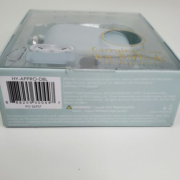 Hype airpods pro carrying case for  light teal soft touch - Picture 5 of 6